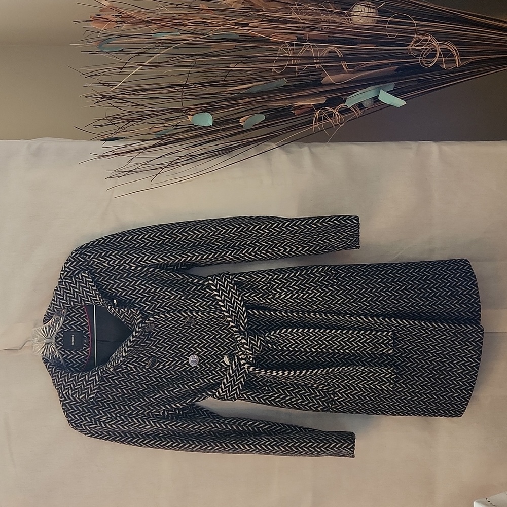 Express Wool Chevron Coat